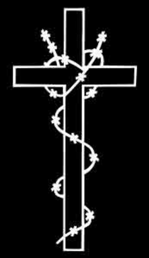 Крест - картинки для гравировки