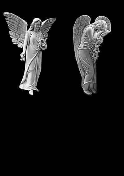 Ангелы для гравировки на памятниках